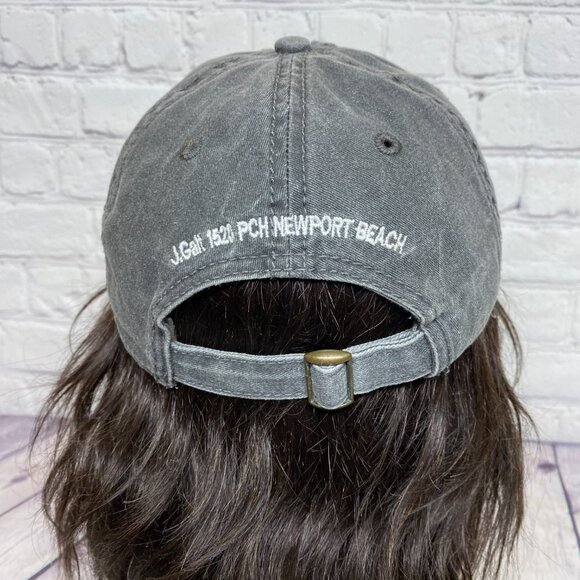 Dad Hat Cap Gray Strap Back California Embroidered Cursive Brandy Melville 1SIZE - Picture 3 of 8